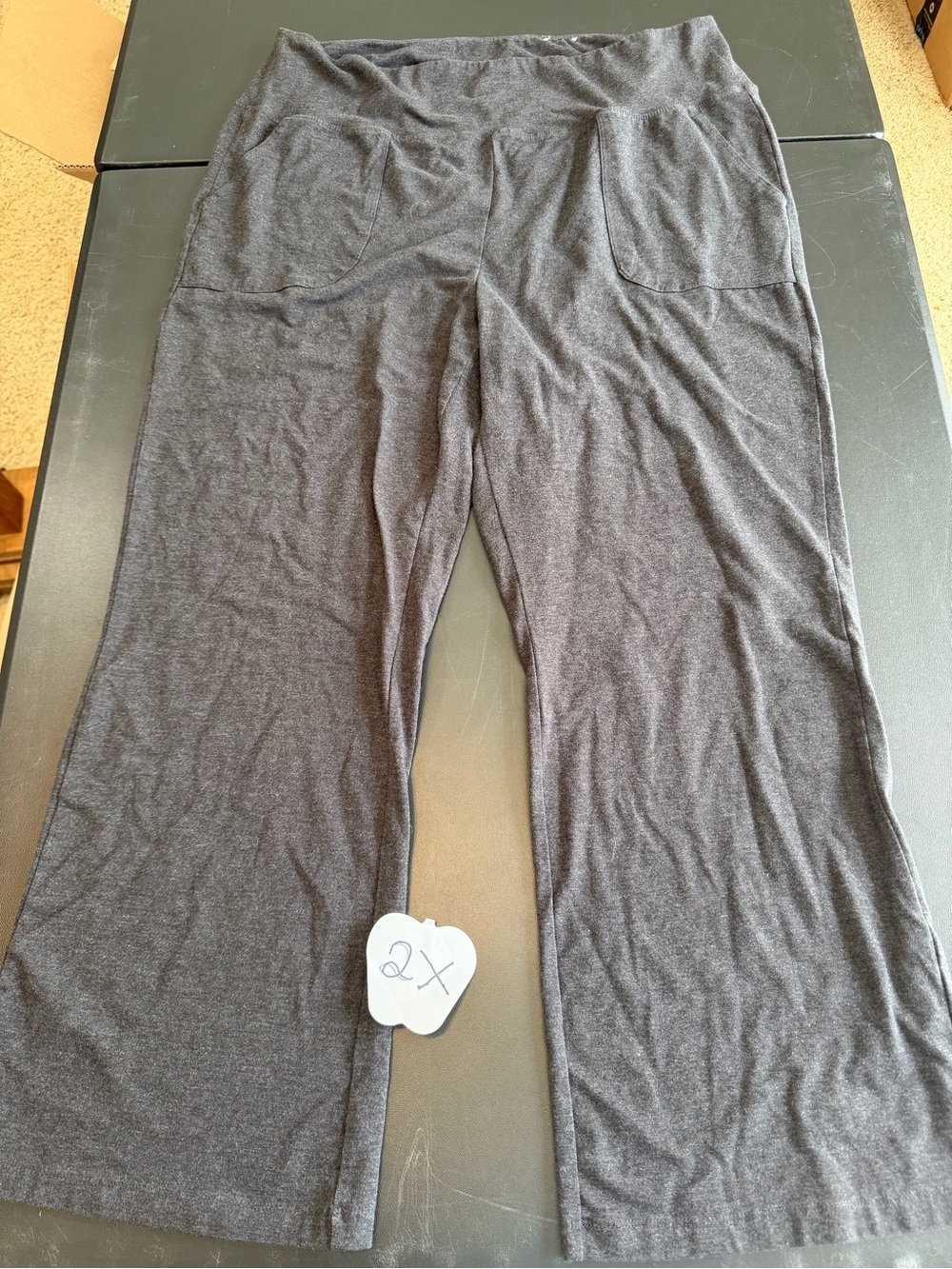 Sonoma Dark Gray Wide-Leg Lounge Pants